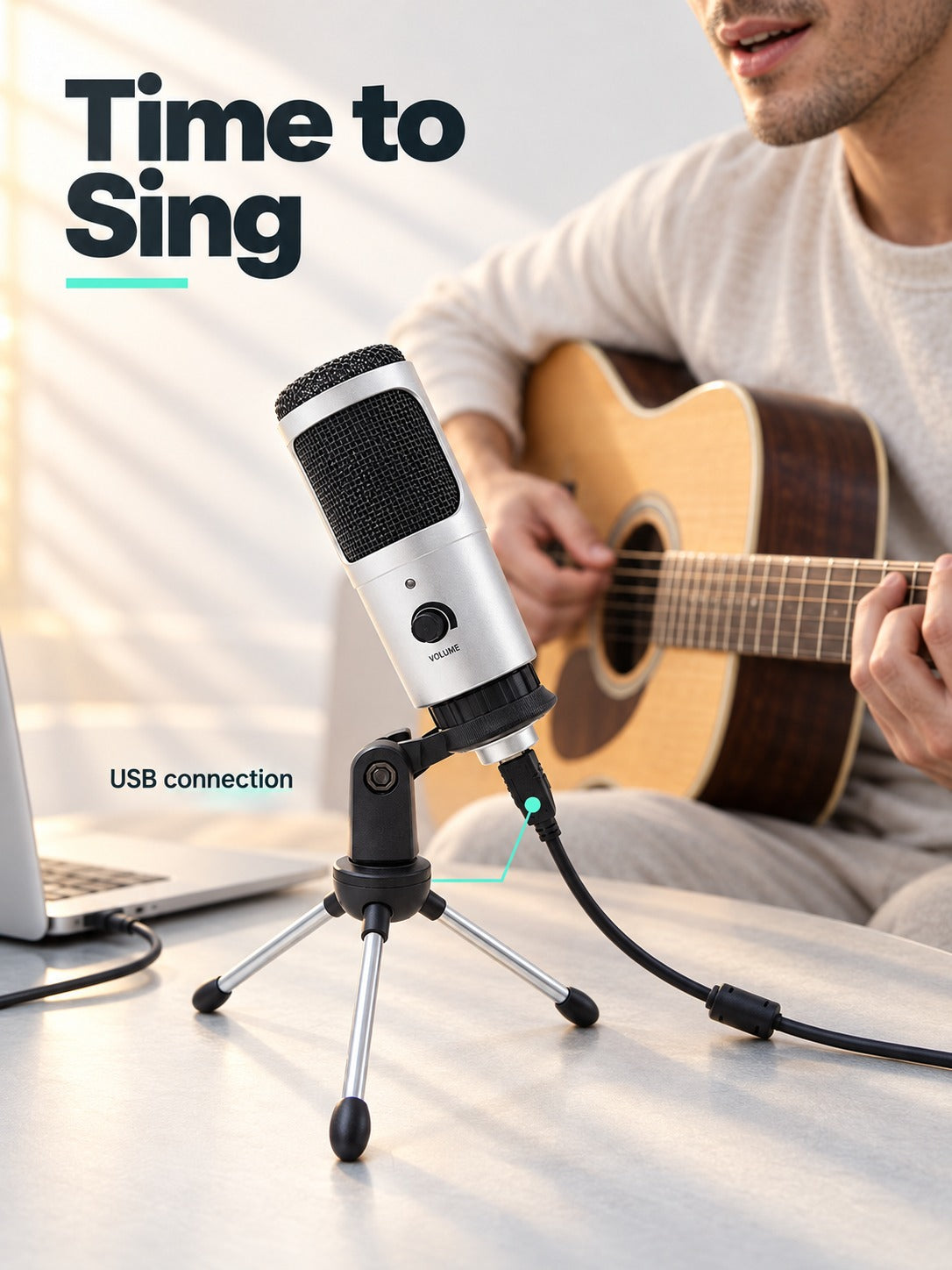 USB Condenser Mic for Streaming, Recording and Karaoke