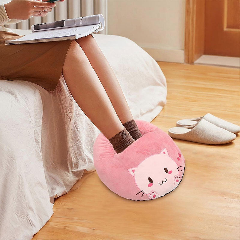 USB Heated Foot Warmer Booties for Plush Winter Comfort