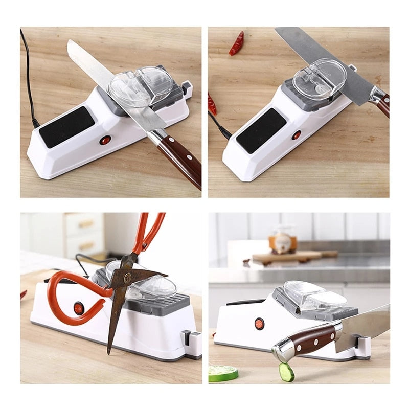 USB Electric Knife Sharpener With Dual-Stage Control