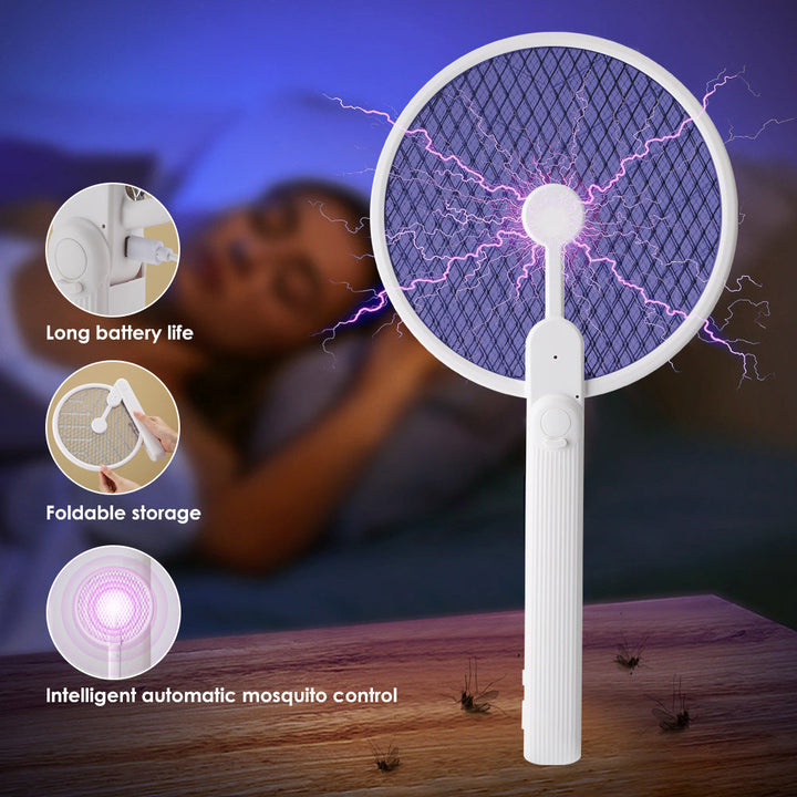 Rechargeable Electric Mosquito Swatter Lamp for Bedrooms