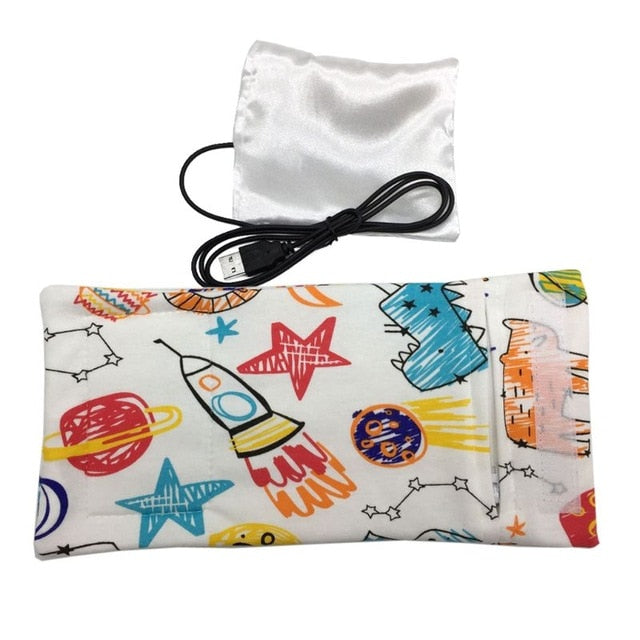USB Baby Bottle Warmer Travel Sleeve for On-the-Go