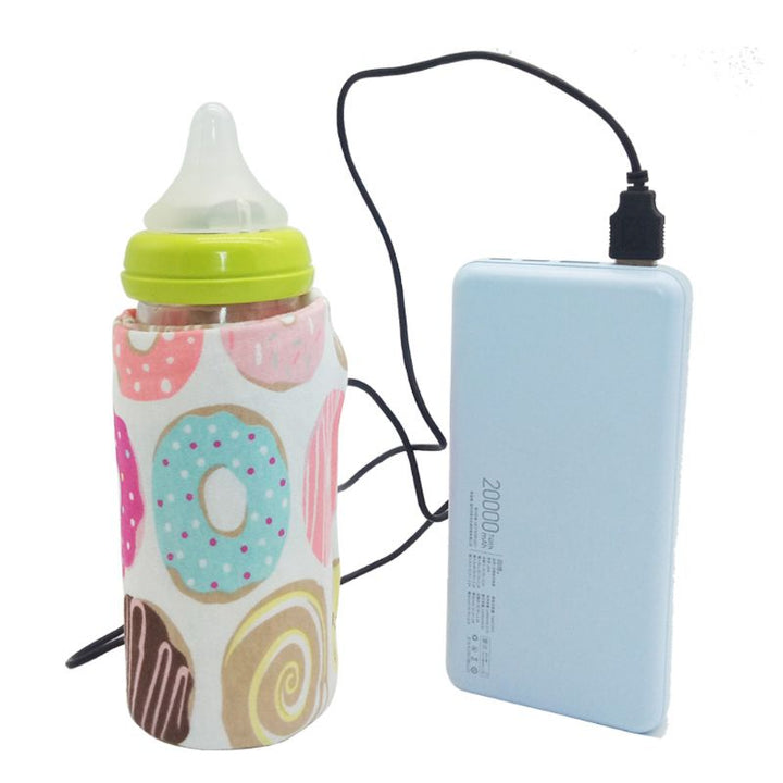 USB Baby Bottle Warmer Travel Sleeve for On-the-Go