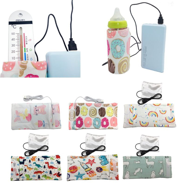 USB Baby Bottle Warmer Travel Sleeve for On-the-Go