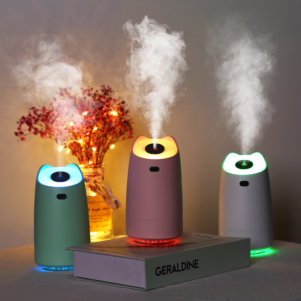 Cute Cat Ear USB Mini Humidifier for Desk and Bedroom