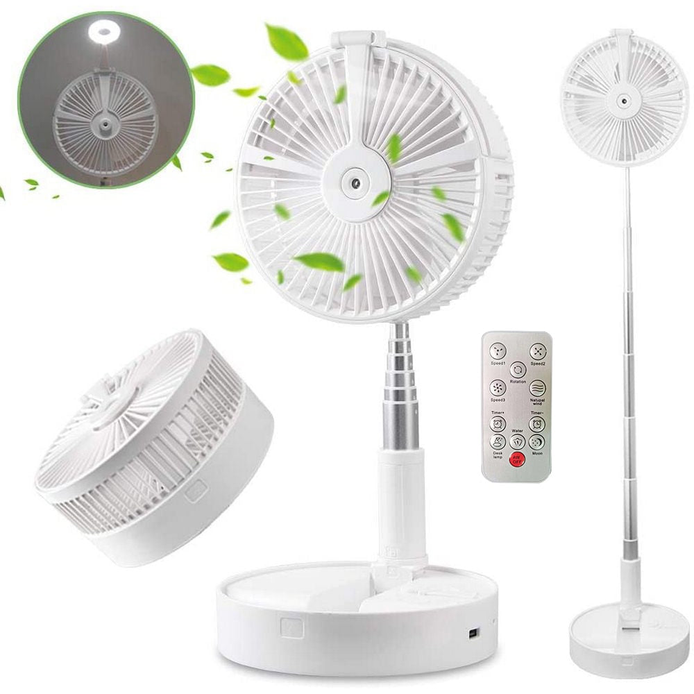 Portable USB Fan 7200mAh Rechargeable Folding Fan