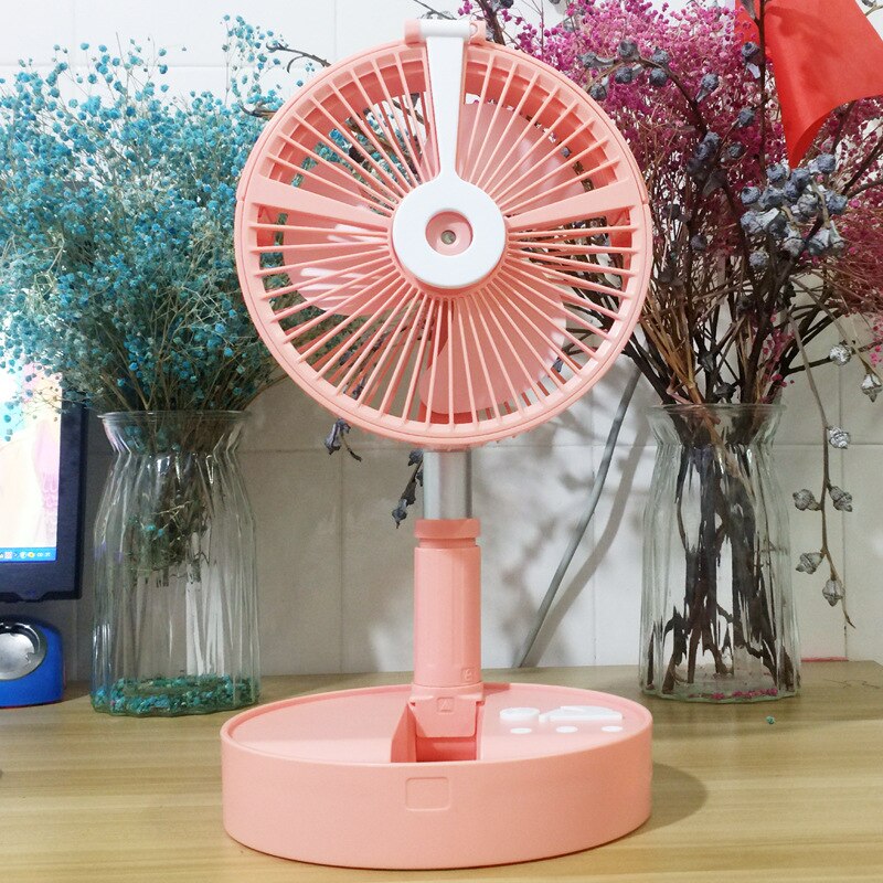 Portable USB Fan 7200mAh Rechargeable Folding Fan