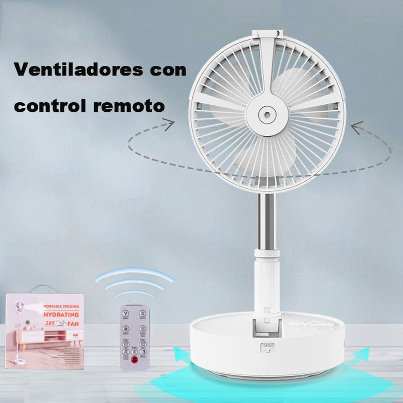Portable USB Fan 7200mAh Rechargeable Folding Fan