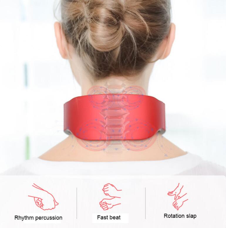 Wearable Neck Massager with Heat and 4 Massage Heads