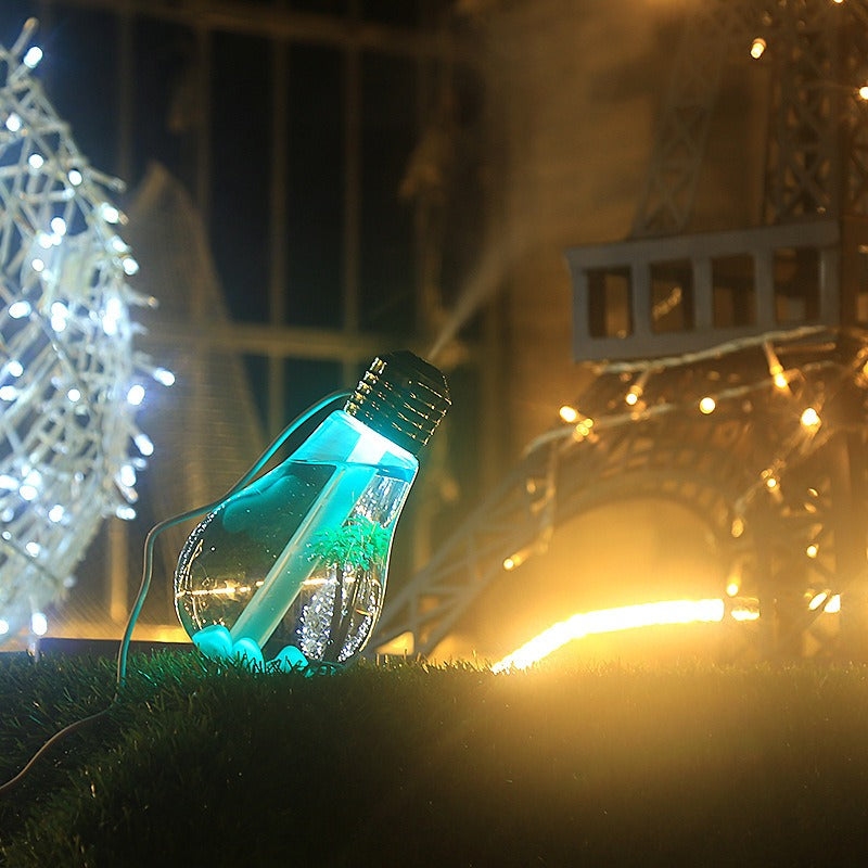 USB Light Bulb Humidifier with Color-Changing Mood Light