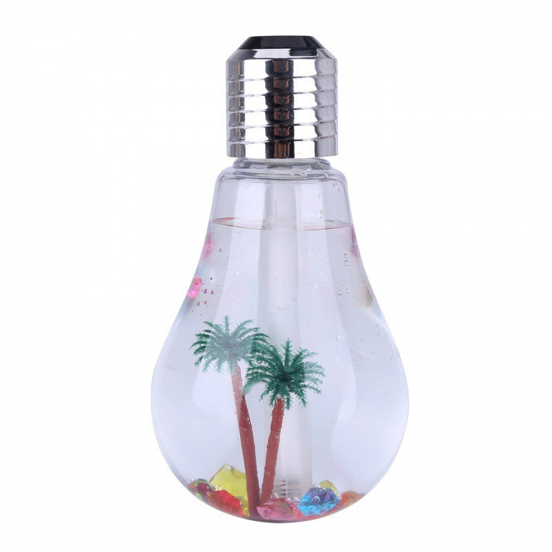 USB Light Bulb Humidifier with Color-Changing Mood Light