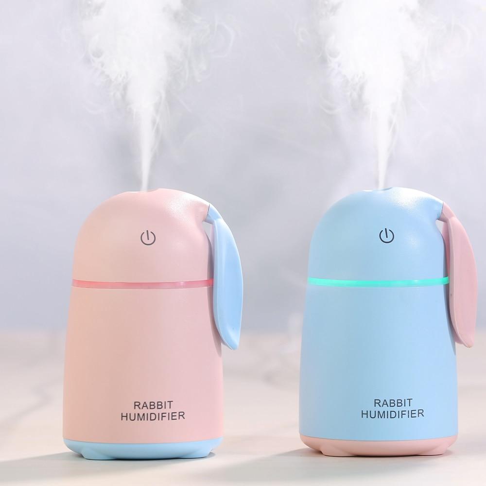 Cute Rabbit USB Humidifier for Desk, Bedside and Car
