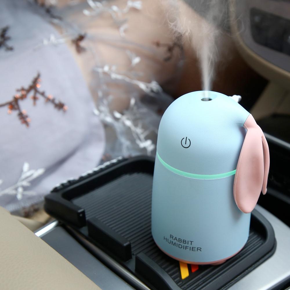 Cute Rabbit USB Humidifier for Desk, Bedside and Car