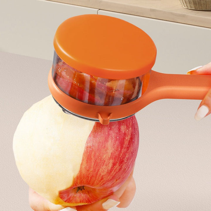 Manual Potato Peeler with Storage Cup for Easy Cleanup