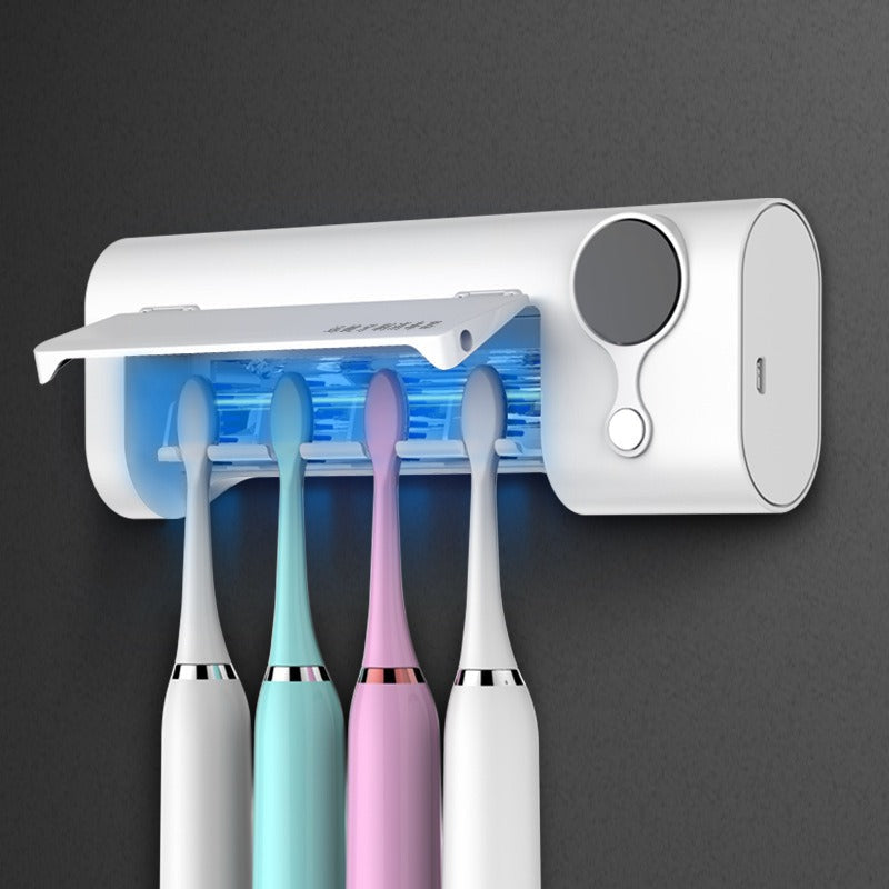 UV-C Electric Toothbrush Sterilizer for Wall Mounting