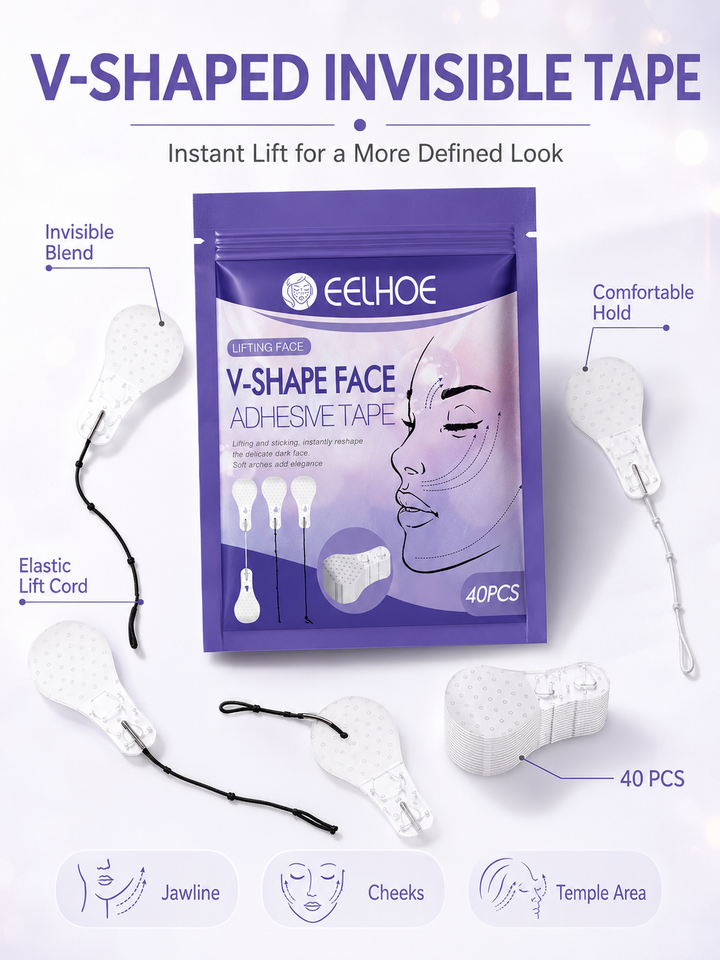 V‑Shape Face Lift Tape — Instantly Tighten & Define Jawline