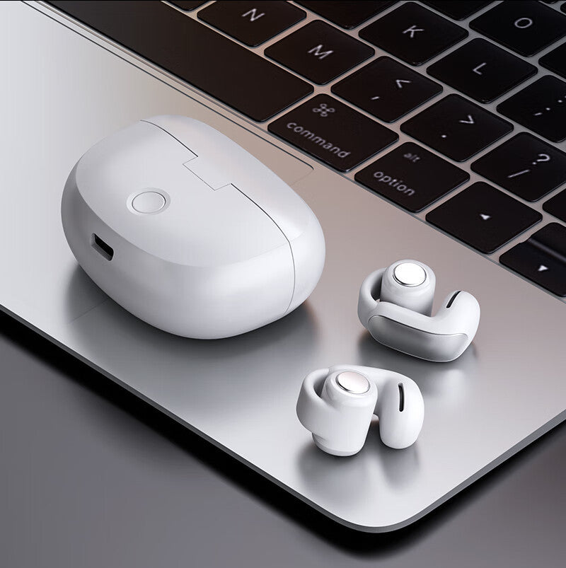 Comfortable Wireless Clip-On Earbuds, Bluetooth 5.3