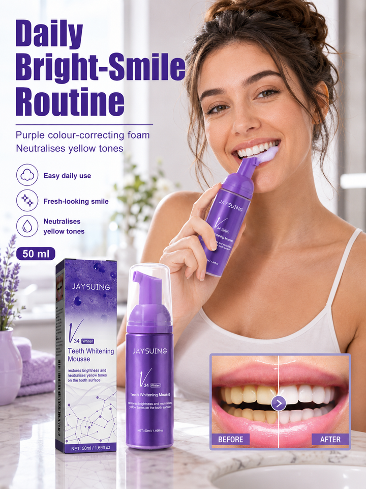 Teeth Whitening Mousse — Instant Brightening with Colour