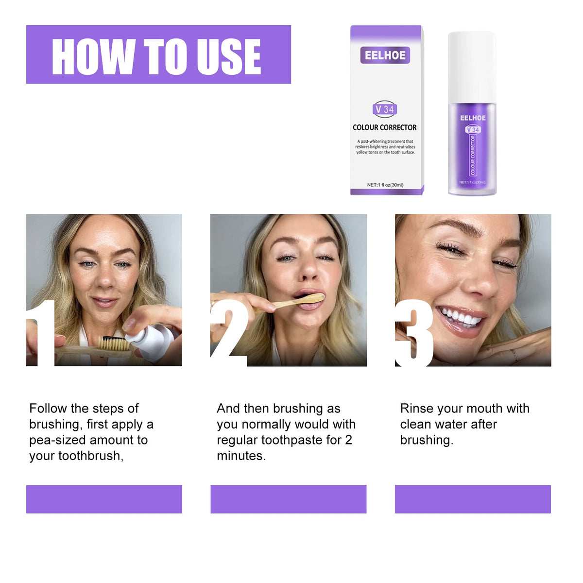 V34 Colour Corrector for a Brighter-Looking Smile