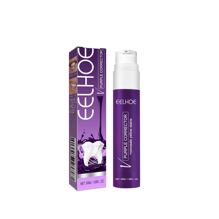 Purple Toothpaste for Brighter-Looking Teeth, 50ml Bottle