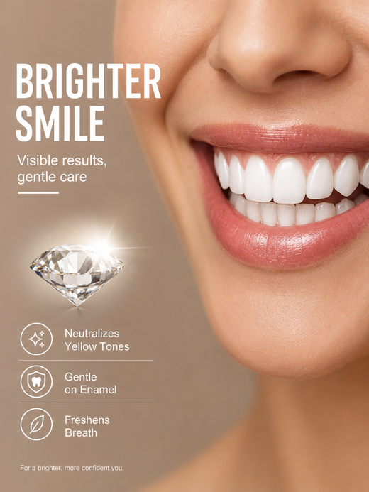 Purple Whitening Toothpaste — Neutralizes Yellow & Restores