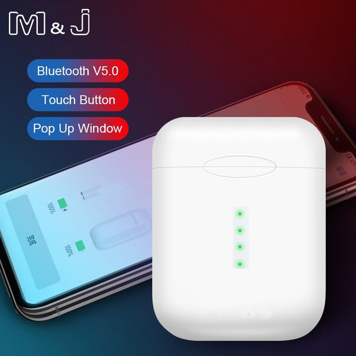 Pop-Up Wireless Earbuds with Bluetooth 5.0 & Touch Control