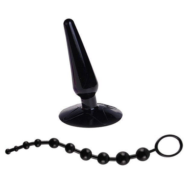 Anal Plug Vibrator with Suction Base for Hands-Free Play