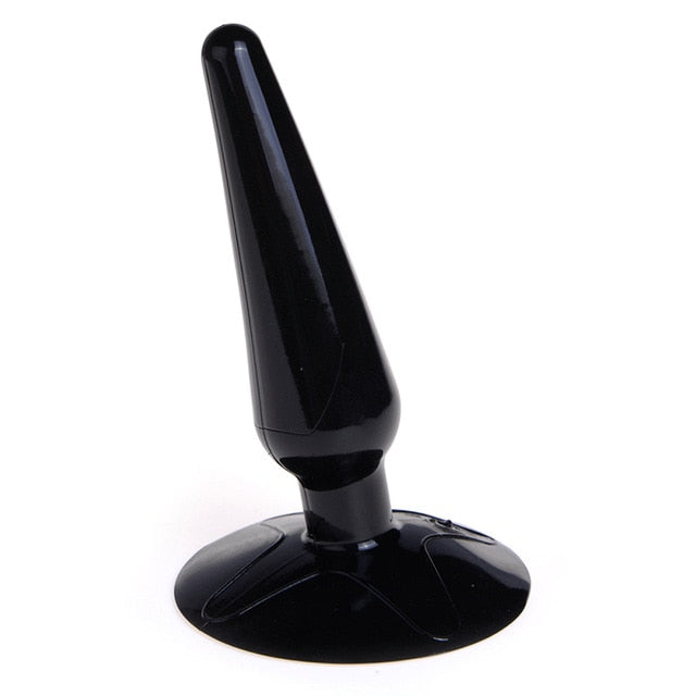 Anal Plug Vibrator with Suction Base for Hands-Free Play