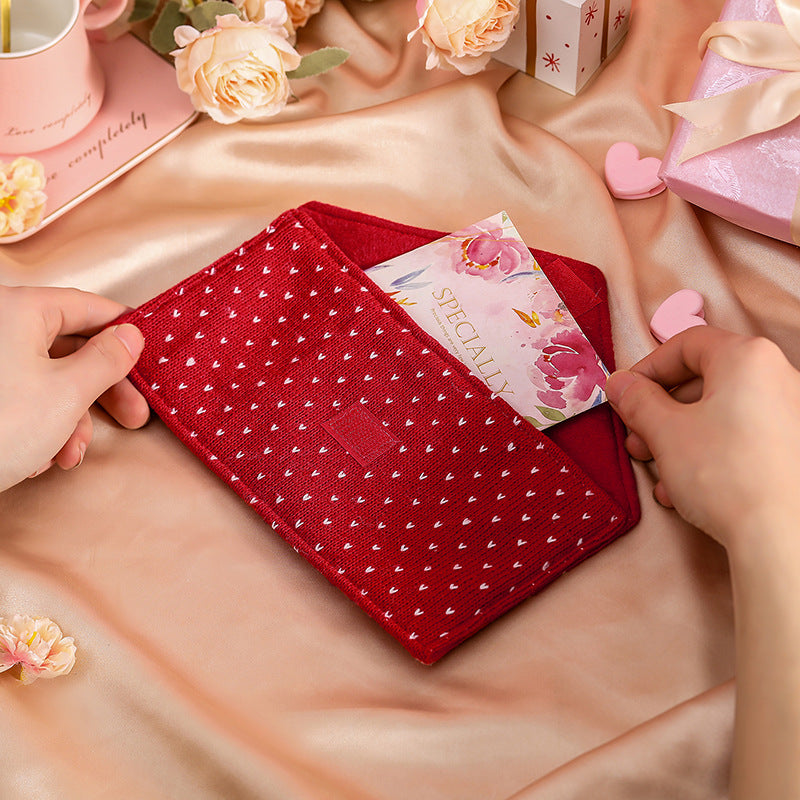 Valentine's Envelope Gift Pouch for Cards & Keepsakes