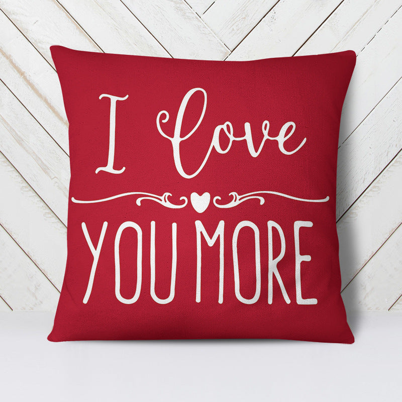 Valentine's Day Pillow Cover with Whimsical Gnomes
