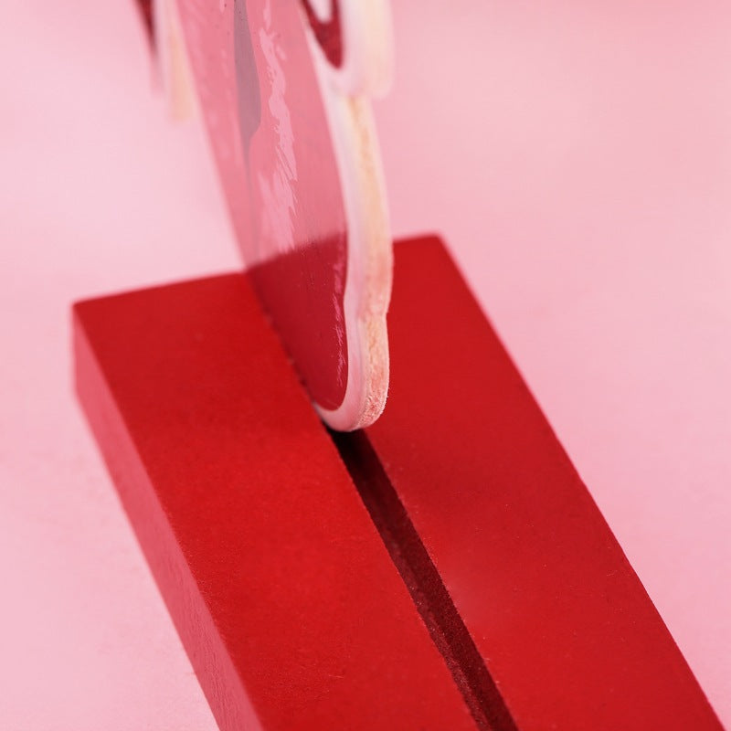 Valentine's Day Wooden Decor for Romantic Tabletops