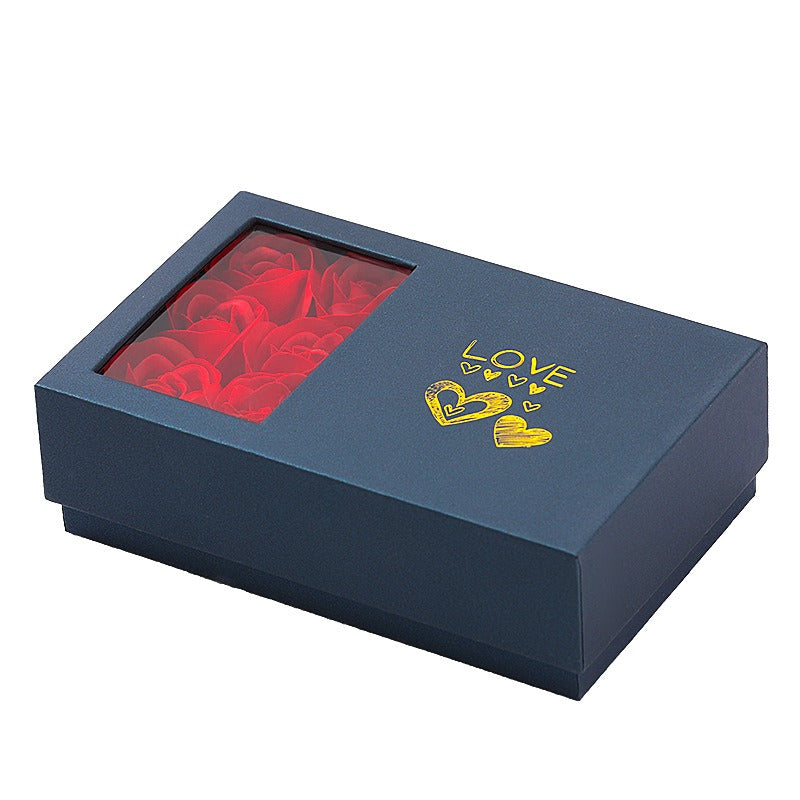 Rose Gift Box With Jewelry Compartment | Luxury Gift