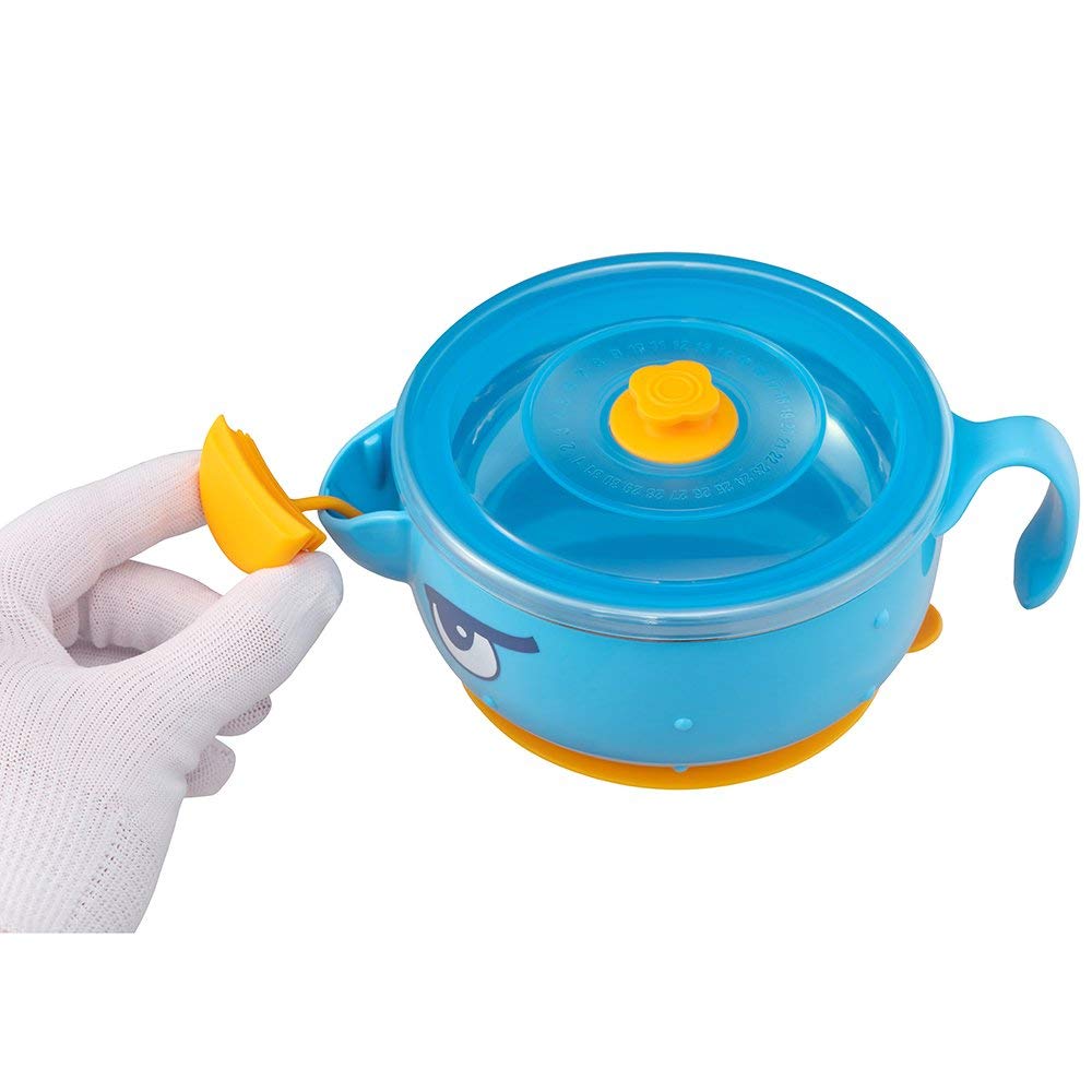 Baby Feeding Bowl With Suction Base for Less Spills