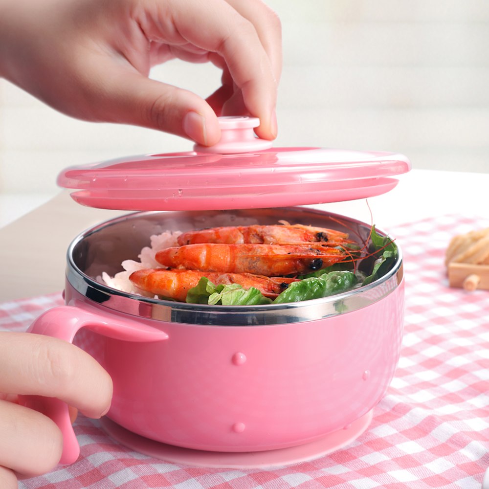 Baby Feeding Bowl With Suction Base for Less Spills