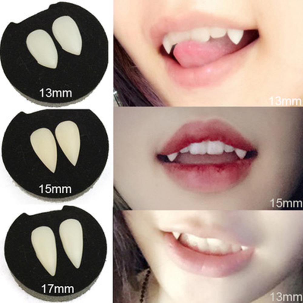 Vampire Fangs With Case for Halloween Costume Looks