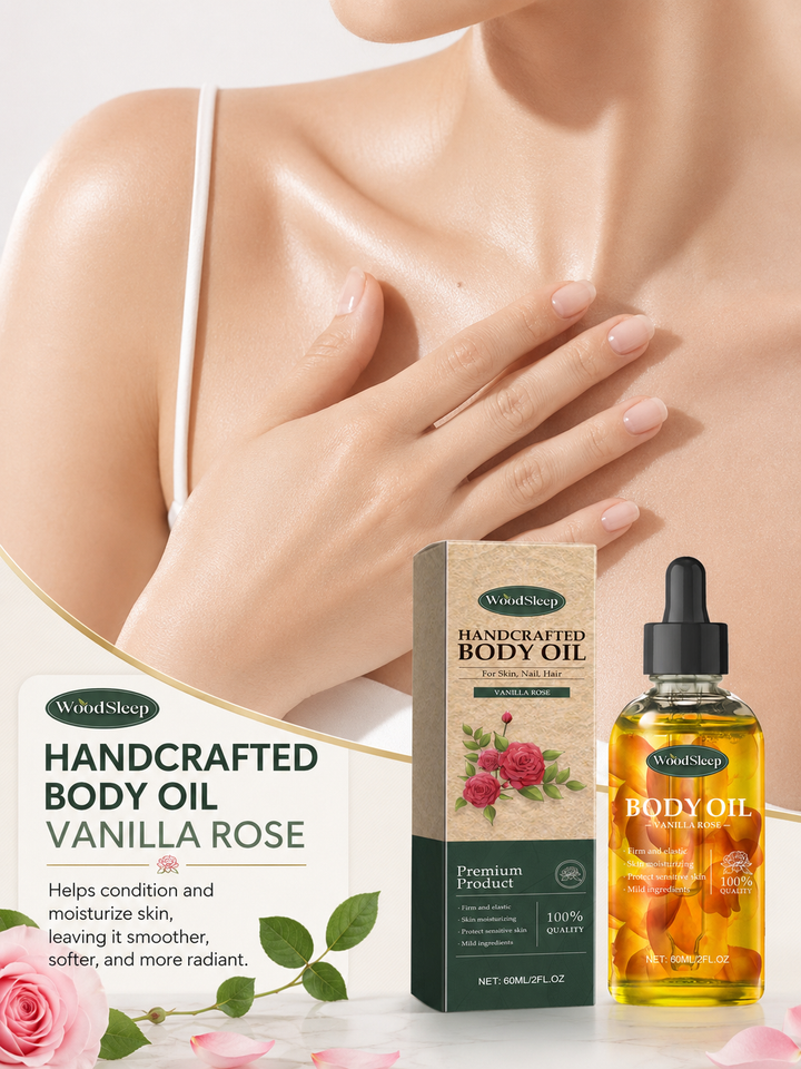 Vanilla Rose Body Oil — Firmer, Hydrated, Youthful Skin