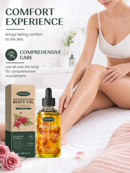 Vanilla Rose Body Oil — Firmer, Hydrated, Youthful Skin