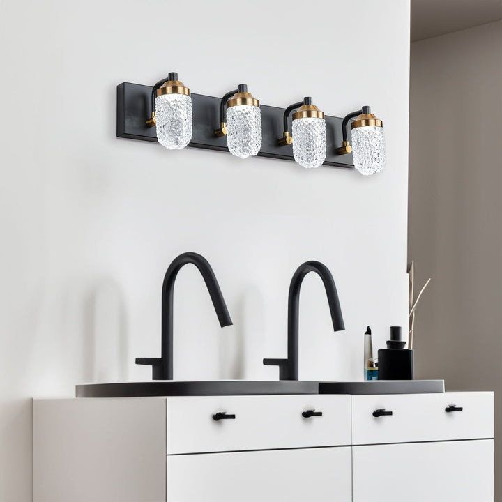 4-Light LED Vanity Light Bar for Bathroom Mirrors