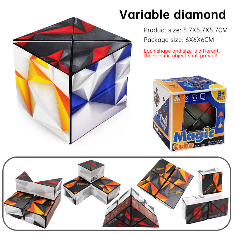 Magnetic Transforming Puzzle Toy for Stress Relief