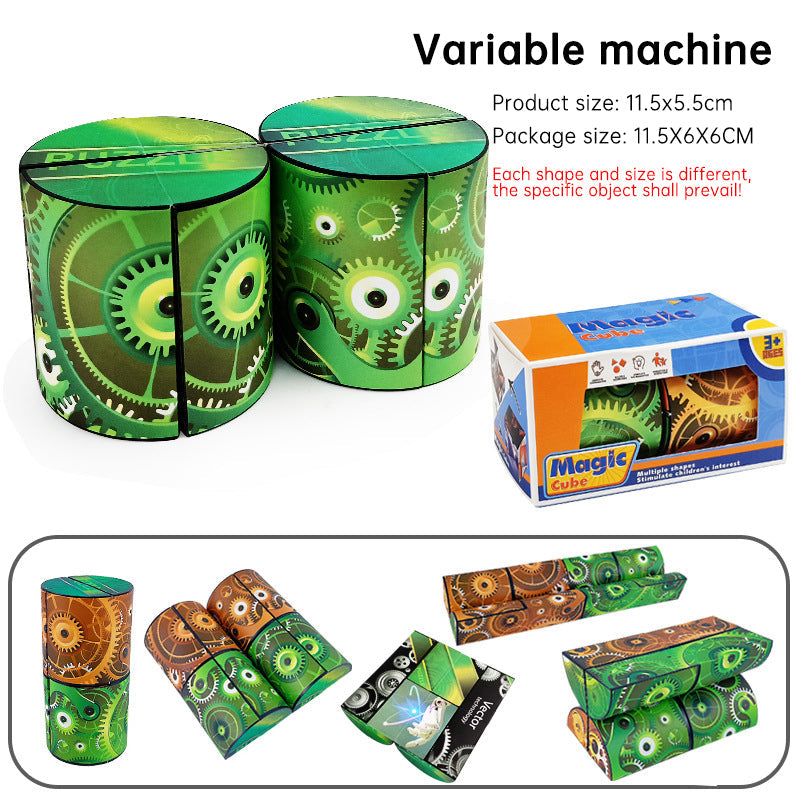 Magnetic Transforming Puzzle Toy for Stress Relief