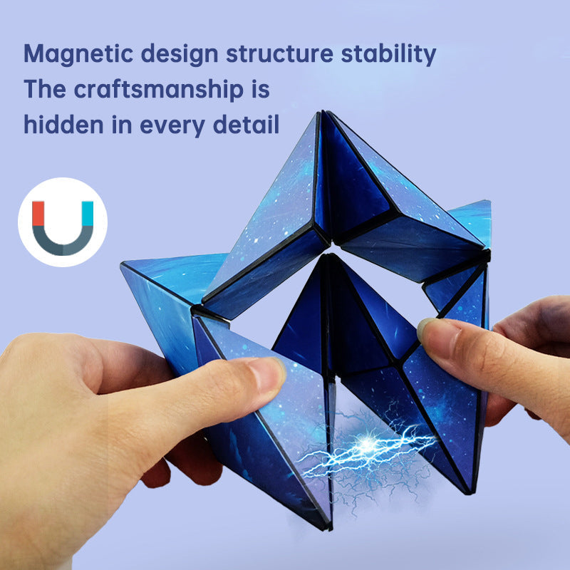 Magnetic Transforming Puzzle Toy for Stress Relief