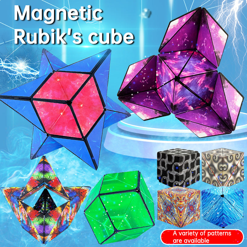 Magnetic Transforming Puzzle Toy for Stress Relief