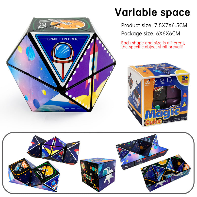 Magnetic Transforming Puzzle Toy for Stress Relief