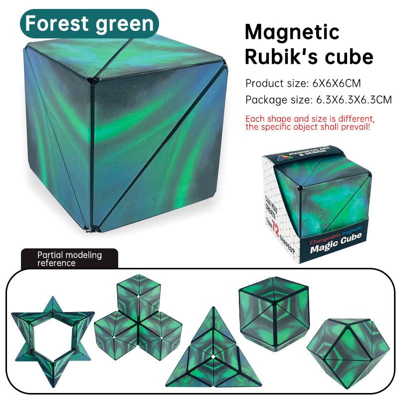 Magnetic Transforming Puzzle Toy for Stress Relief