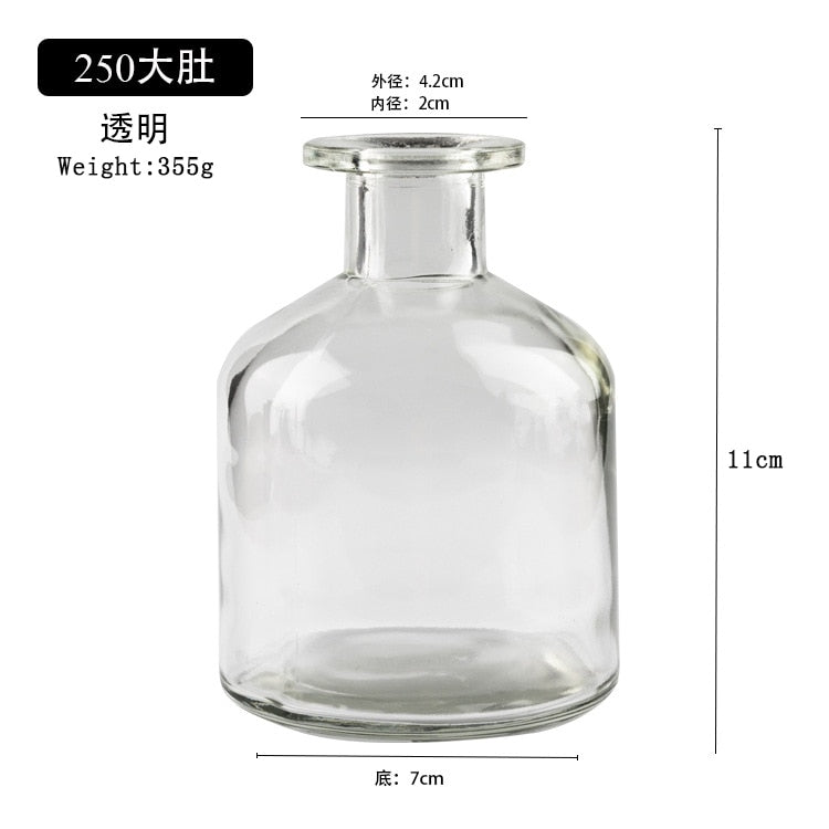 Nordic Tinted Glass Bud Vase for Dried Flowers