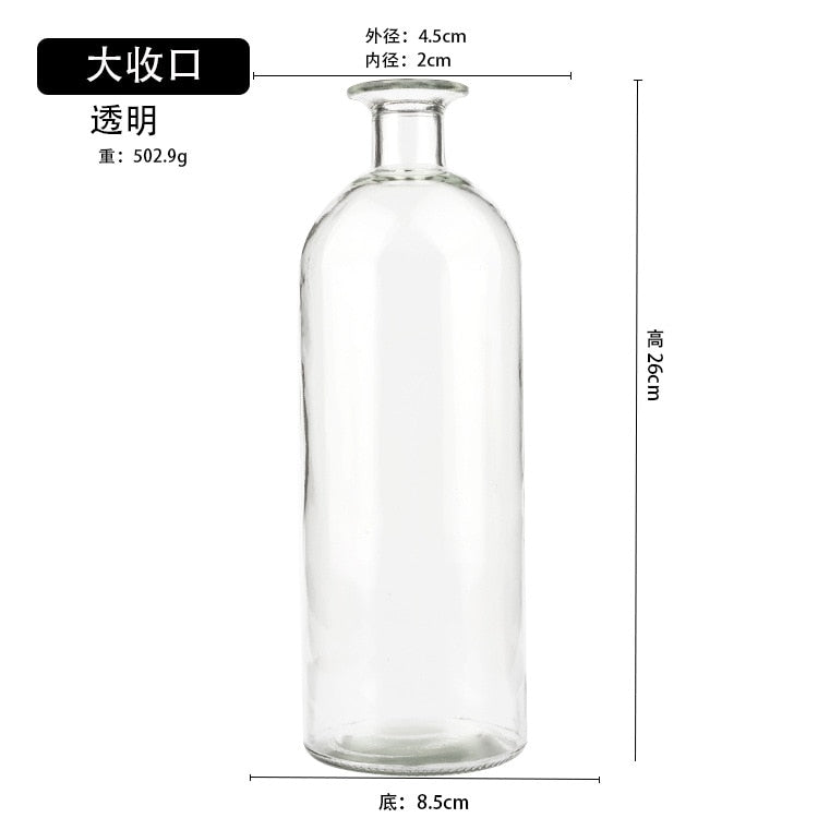 Nordic Tinted Glass Bud Vase for Dried Flowers