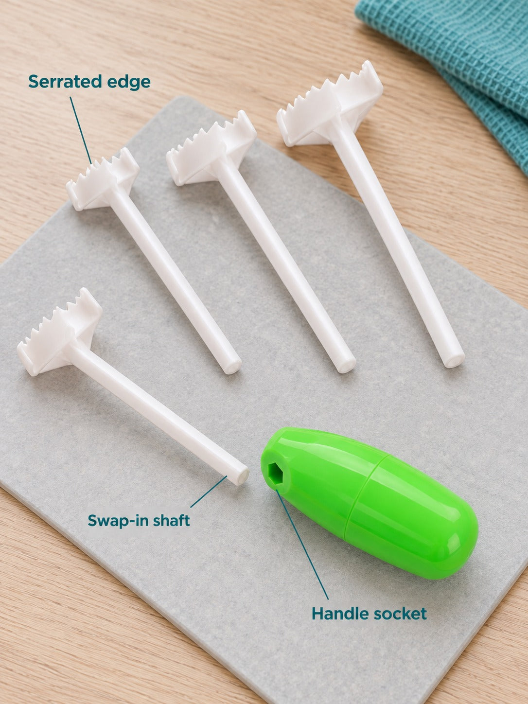 Vegetable Corer Set for Stuffed Bitter Gourd and Zucchini