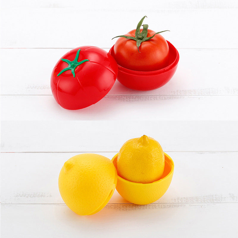Vegetable Shaped Food Storage Box Set for Cut Produce