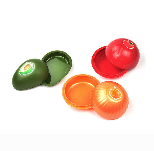Vegetable Shaped Food Storage Box Set for Cut Produce