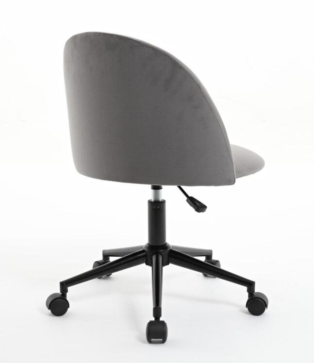 Velvet Office Chair with Gas Lift and Silent Wheels