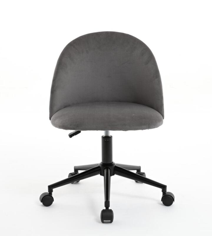 Velvet Office Chair with Gas Lift and Silent Wheels